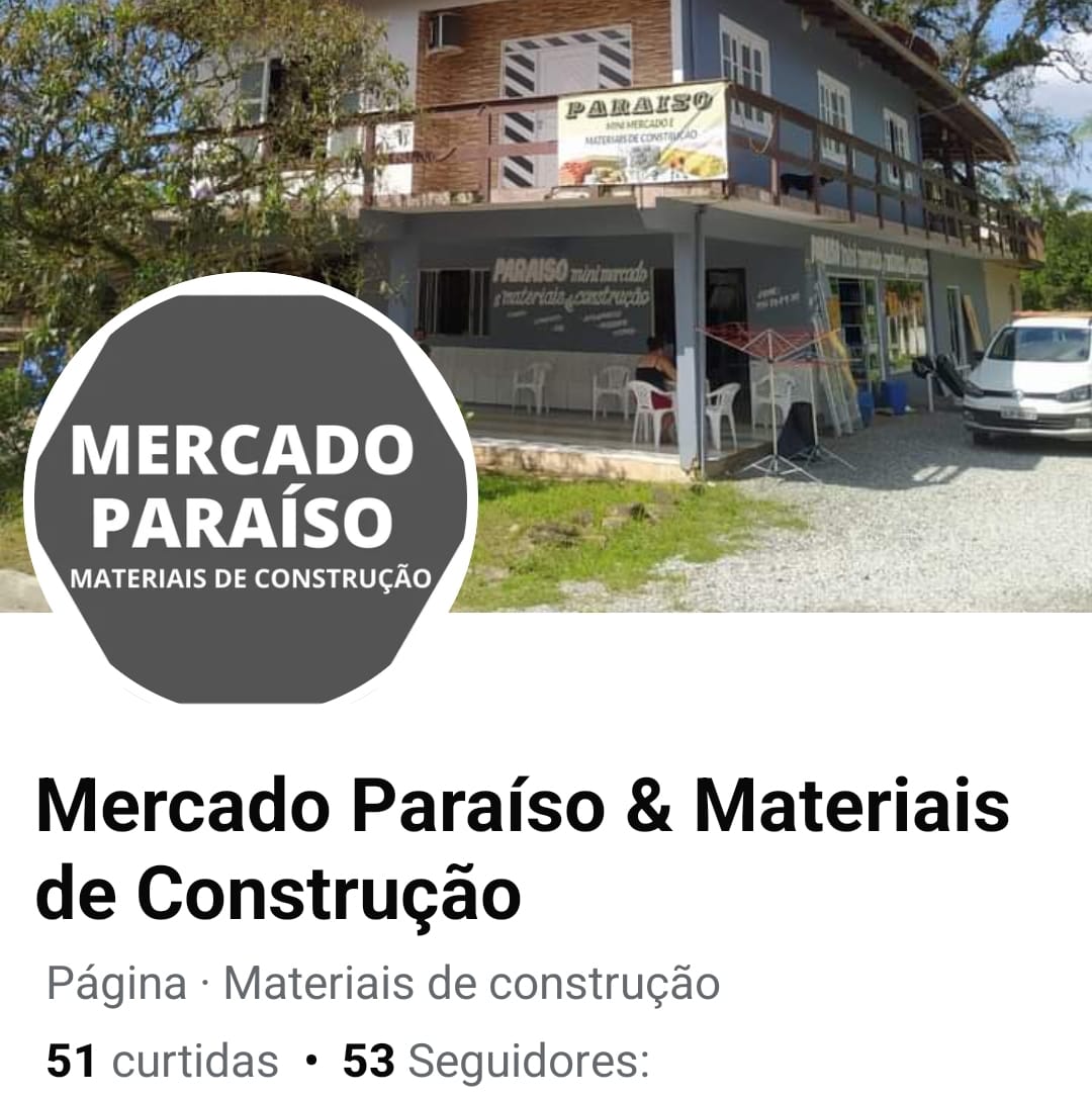 MERCADO E MAT DE CONTRUÇÃO PARAISO
